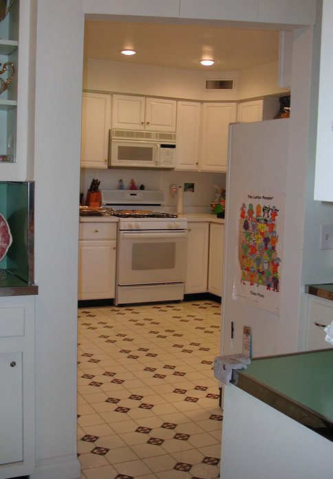 Before the remodeling of this kitchen.